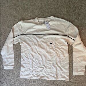 Hollister White Long Sleeve Tee Classic Crew Neck